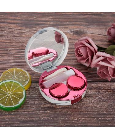 Portable Contact Lens Box Set - 4 Colors Marble Pattern Eye Care Storage - Red - Buy Online on GoSupps.com