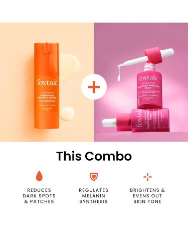 Foxtale Depigmentation Booster | Rapid Spot Reduction Drops 30 ml + Vitamin C Face Serum 30 ml - Buy Online on GoSupps.com