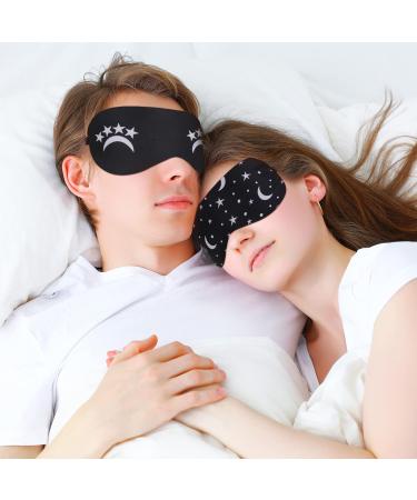 Fuyamp Sleep Mask - Light Blocking Cotton Eye Mask for Men Women & Children | Adjustable Soft Black Covers - Buy Online on GoSupps.com