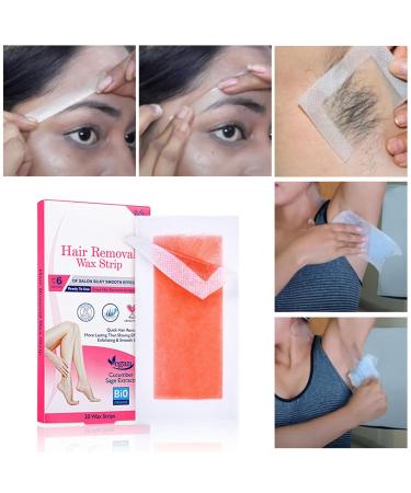20 Wax Strips for Men & Women Face Legs Brazilian Armpits Bikini & Body Hair Removal | Perfect Gift - Buy Online on GoSupps.com