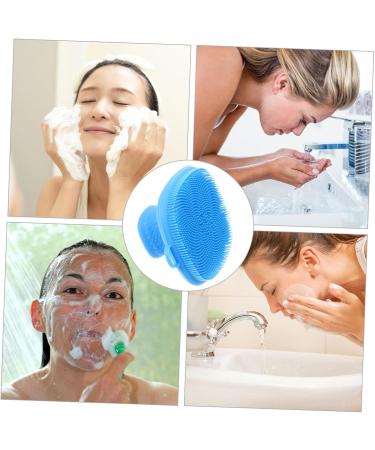 minkissy Brush Brush face Cleaning Tool Bathroom Accessory Silicone Bathing Silicone Face Cleaner Soft Facial Cleaning Brush Facial Cleaning pad face Brush Silica Gel Cleaning Blue 7x7cm - Buy Online on GoSupps.com