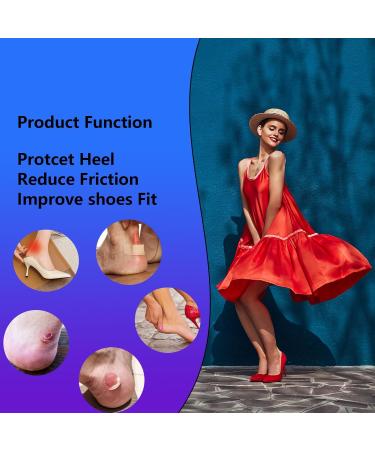 Silicone Heel Protector (6 Pairs) - Self-Adhesive Shock Absorbing High Heel Insoles in Multicolor | Comfort & Support for All-Day Wear - Buy Online on GoSupps.com