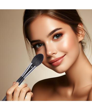 ENERGY Blush Brush for Cheeks Professional Tapered Powder Brush for Blusher Setting Powder Bronzer Highlighter with Cream Powder Blending Contouring Soft Goat Hair Flat Face Makeup Brush M301 - Buy Online on GoSupps.com