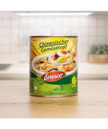 Erasco Chinese Vegetable Pot Vegetarian 800g - Quick & Delicious 2-Pack (16 Vegetables) - Best International Shipping - Buy Online on GoSupps.com