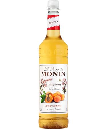 Monin Premium Amaretto Coffee Syrup 1L Plastic Bottle with Pump Set - Buy Online on GoSupps.com