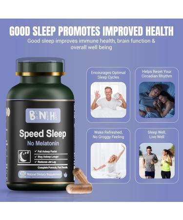 BNH Melatonin-Free Sleep Formula - Traditional Chinese Remedy - 15 Herbs - Fall & Stay Asleep Faster - Wake Refreshed & Energized - No Groggy Feeling - Relax - Calms Mind - Drug Free - 180 Count - Buy Online on GoSupps.com