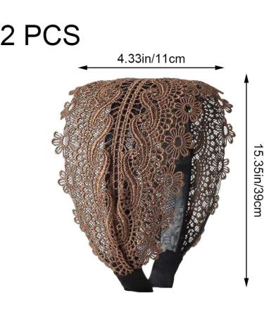 Bontannd Wide Women s Hairband - Elastic Turban Headband for Girls - Black & Coffee Hair Accessories - Buy Online on GoSupps.com