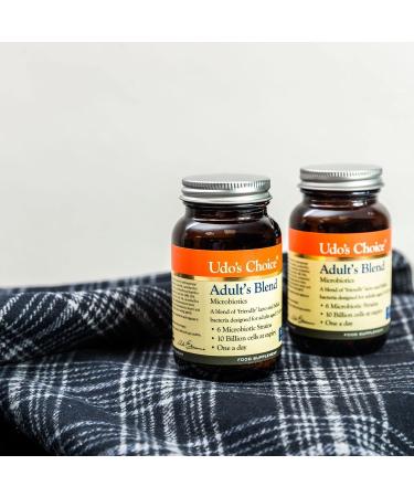 Udo's Choice Adults Blend Probiotics - 17 Billion Cell Count - 6 Strains - 30 Vegecaps - One a Day - 30 Count - Buy Online on GoSupps.com