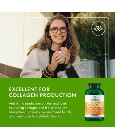 Swanson Vitamin C with Rose Hips 500 Milligrams 400 Capsules (2 Pack) - Buy Online on GoSupps.com
