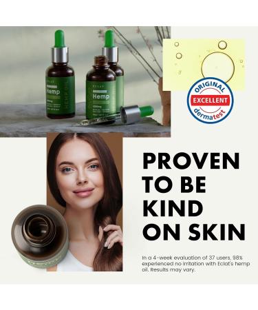 Hemp Seed Oil for Face & Skin 100% Made from Hemp Seed - Hemp Oil to Moisturize Hydrates & Boosts Elasticity of Skin - Pure & Unrefined Hemp Oil 30 ml - Buy Online on GoSupps.com