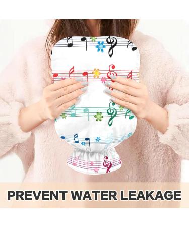Colorful Naanle Hot Water Bottle with Musical Notes - 1L for Bed Hand & Feet Pain Relief | Transparent Bag Included - Heat & Cold Therapy - Buy Online on GoSupps.com