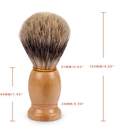QSHAVE 100% Pure Badger Hair Shaving Brush Handmade with Real Wood Base - Ideal for Wet Shave, Safety Razor, Double Edge Razor - Buy Online on GoSupps.com