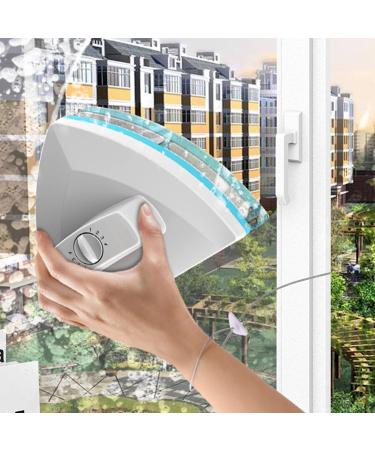 Window Cleaner Wipers Double-Sided Window Cleaner Glass Cleaning Brush Glass Wiper Household Cleaning Tools with Anti-Falling Rope for High-Rise Double - Buy Online on GoSupps.com