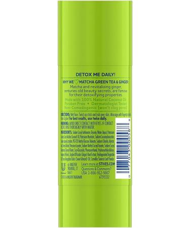 St. Ives Detox Daily Cleansing Stick - Matcha Green Tea & Ginger 1.6 oz (Pack of 2) - Buy Online on GoSupps.com