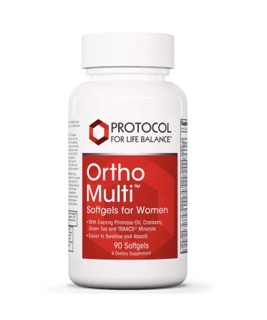 Protocol Ortho Multi - Antioxidants, Bone Health, Multivitamin for Women - 90 Softgels