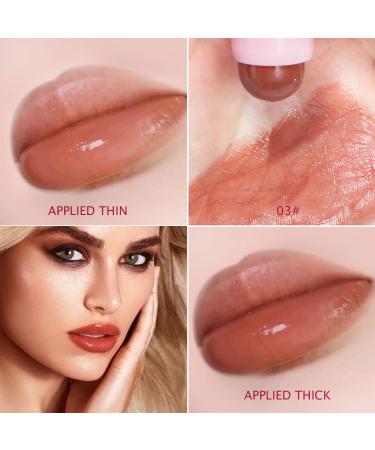 Plumping Lip Balm: Hydrating Tinted Lip Polish for Dry, Cracked Lips - Deep Nourishing Moisturizing Lip Gloss (Brown Vermeil) - Buy Online on GoSupps.com