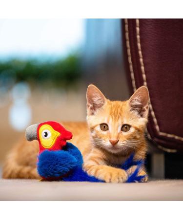 Buy GiGwi Melody Chaser Electric Cat Toy - Fluffy Plush Parrot with Motion-Dependent Sounds | International Shipping - Buy Online on GoSupps.com