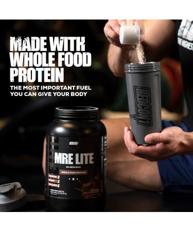MRE LITE Whole Food Protein Powder | 24g Protein 4g Carbs 130 Calories No Added Sugar | No Whey Protein Bloat Free Easy Digesting Protein Powder | 30 Servings (Blueberry Cobbler) - Buy Online on GoSupps.com