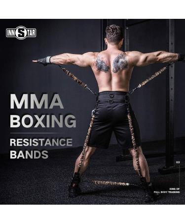 INNSTAR Vertical Jump Trainer - Leg Strength Resistance Bands Set for Basketball Football & Volleyball | Customized Services - Yellow - Buy Online on GoSupps.com