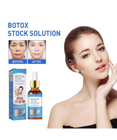 Quatinuetio Botox Face Serum and Stock Solution Set - Anti-Aging Serum for All Skin Types 1.05oz (2pcs) - Buy Online on GoSupps.com