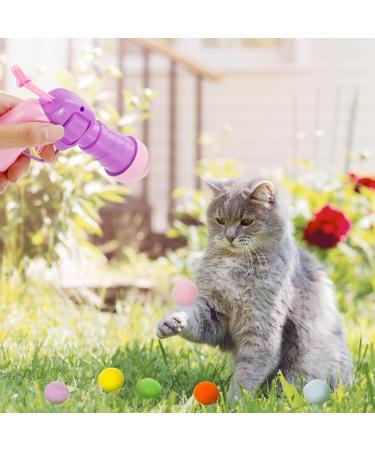 umorismo 2 Pieces Plush Ball Shooting Gun for Cats Cat Ball Gun Interactive Toy Cat Ball Toy Launch Gun with 100 Pcs Balls Cat Ball Toy Launcher for Cat - Buy Online on GoSupps.com