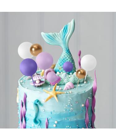 Astaron 32 Pieces Mini Balloon Cake Toppers - Purple & Gold Rabbit Decorations for Weddings Baby Showers & Birthdays - Buy Online on GoSupps.com