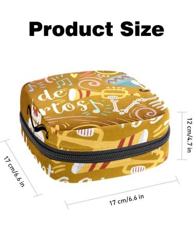 Funny Women s Skeleton Storage Bag | Period Kit & Feminine Product Holder - Colorful Bands for Girls - Buy Online on GoSupps.com
