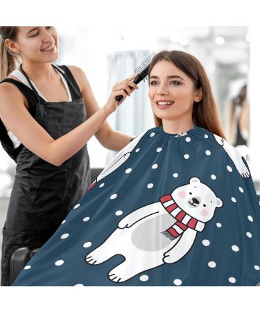 Waterproof Barber Cape - Cute Polar Bear & Cheetah Haircut Bib for Men & Women | Unisex Hair Cutting Cape (8rp1a - Buy Online on GoSupps.com