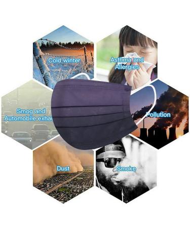 Deaamygline 50-Piece Adult Mouth Protection - 3-Layer Non-Woven Fabric Colorful Multifunctional Scarves & Bandanas for Men and Women - Breathable Face Mask for International Shipping - Buy Online on GoSupps.com