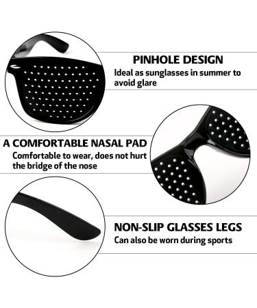 Ownkim Raster Pinhole Glasses - 3 Pack Eye Trainer for Vision Improvement & Relaxation | Anti-Fatigue Perforated Glasses - Buy Online on GoSupps.com