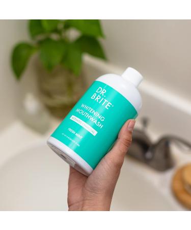Dr. Brite Alcohol-Free Natural Whitening Mouthwash - Mint 16 oz | Doctor Formulated, Prevents Bad Breath - Buy Online on GoSupps.com