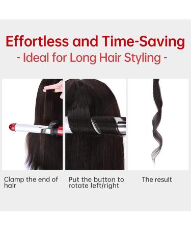 Automatic Rotating Curling Iron Set - 3 in 1 Hair Curler for Long Hair with Ceramic Barrels (0.75 1 1.25 Inch) - International Shipping Available - Buy Online on GoSupps.com