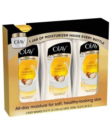 Buy Olay Ultra Moisture Body Wash - 23.6 fl. oz. - 3 Pack | Hydrating Skincare for All Skin Types - Fast International Shipping - Buy Online on GoSupps.com