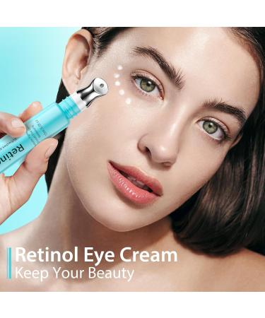 Retinol Eye Cream - Eye Serum for Dark Circles & Puffiness Anti-Aging - Under Eye Cream with Hyaluronic Acid & Caffeine to Reduce Wrinkles & Repair the Eye Area (15ml) Unscented - Buy Online on GoSupps.com