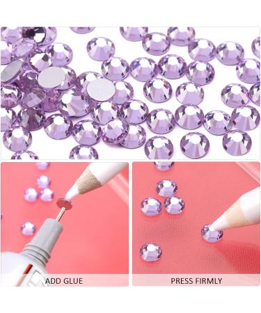 Yhmq 2160pcs Rhinestones & Nail Crystals Amethyst SS20 (4.6mm & 4.8mm) for Stunning Nail Art - Buy Online on GoSupps.com