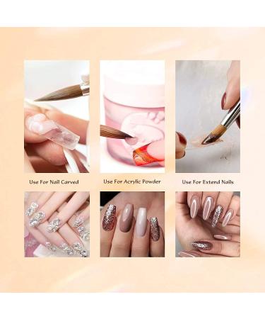 Buy #18 Sable Kolinsky Acrylic Nail Brush - Zobelhaar Nail Art Tool for Gel & Acrylic Nails - Best Manicure Brushes for Professional Use - Buy Online on GoSupps.com