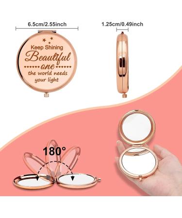 Inspirational Gift For Women Girl Travel Compact Mirror Encouragement Gift For Daughter Granddaughter Sister Wife Girlfriend Friendship Birthday Gift Personal Makeup Mirror Wedding Graduation Gift - Buy Online on GoSupps.com