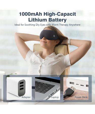 Buy Cordless Heated Eye Mask - Warm Compress for Dry Eyes Stye Blepharitis & Chalazion Relief | International Shipping Available - Buy Online on GoSupps.com