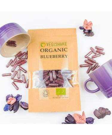 Organic Blueberry Berry Berries HPMC Capsules EGCG Epigallocatechin Gallates Vitamin B6 Vitamin C Vegan Halal Kosher (90 Capsules) 1 count (Pack of 90) - Buy Online on GoSupps.com