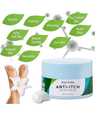 Kopa Haiku Antifungal Cream Anti-Itch Cream for Face & Body Athletes Foot Ringworm Eczema Jock Itch Maximum Strength - Natural Herbal Ingredients - Moisturizes & Nourishes - Buy Online on GoSupps.com