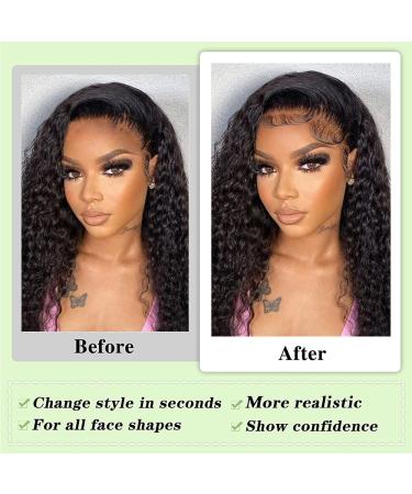 ALI V Real HD Lace Baby Hair Strips - Reusable Swiss HD Lace Edge Strips for Women, Brazilian Virgin Hair, Black Color - 2pcs - Buy Online on GoSupps.com