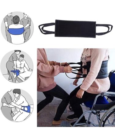 Thickened Patient Lift Sling Transfer Gait Belt with Handles for Disabled and Paralysis Elderly Ideal for Bed Wheelchair and Car Double Handle Design Brown/Black - Buy Online on GoSupps.com