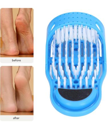 Shower Foot Scrubber for Simple Feet Cleaning Foot Washer for Shower Floor Mat with Suction Cups Removes Dead Skin Improves Relieves Pressure Blue - Buy Online on GoSupps.com