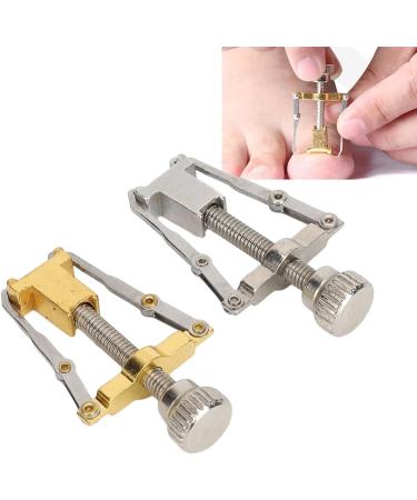 Saluaqui 10pcs Ingrown Toenail Corrector Toenail Correction Tool Toe Clamp Leverage Principle Alloy Ingrown Toenail Lifter for Pedicure Golden Silver - Buy Online on GoSupps.com