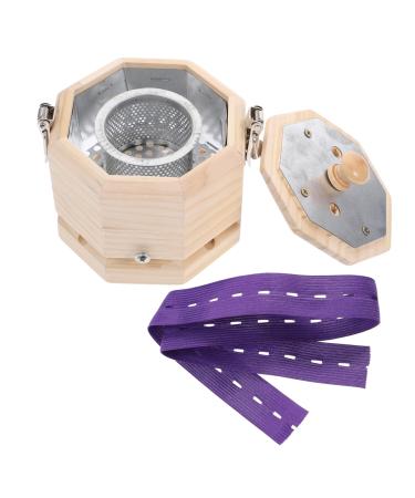 Lurrose 1 piece of cardboard Moxibusion-Box Moxa-stick holder Moxa cone rolling universal Moxa burner Moxibusca sticks acupuncture product Moxibution Moxa container oak herbal universal-