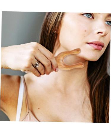 Hoement Green Sandalwood Comb - Portable Wear-Resistant Facial Massage Device | Household Massage Accessories for Ultimate Relaxation - Buy Online on GoSupps.com