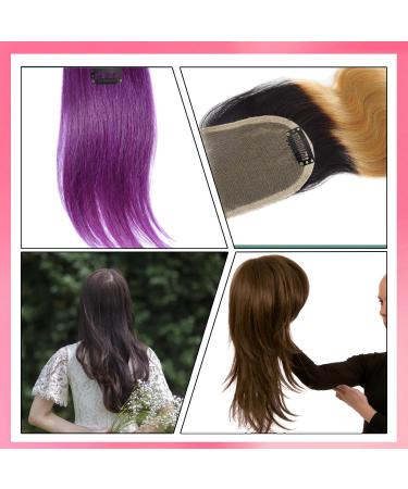 ENCHOL 60 Pieces Wig Clip Set U-Shape Hair Extension Clips Metal Snap Clips for Hair Extensions and Wefts with Sewing Needle and Thread Accessories - Buy Online on GoSupps.com