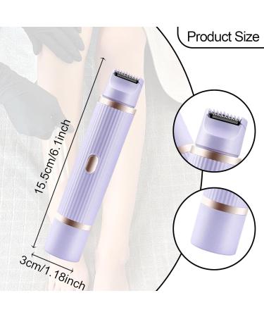 Oshhni Tondeuse bikini pour femmes pilateur facial double t te rasoir lectrique portable et facile nettoyer pour le menton et les aisselles Violet - Buy Online on GoSupps.com