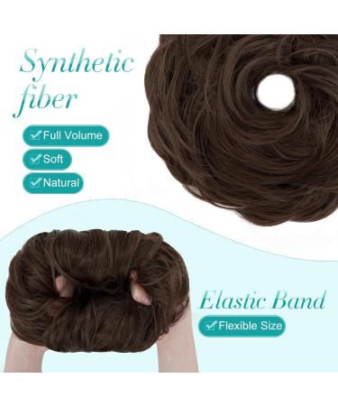 S-Noilite Women's Hair Scrunchie Messy Bun Updo Chignon Ponytail Extensions - Med Light Brown 8 - Buy Online on GoSupps.com
