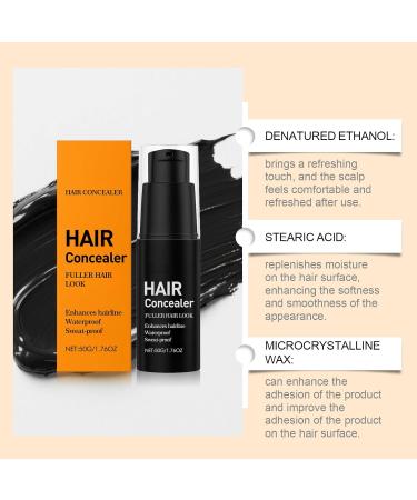  Raevior Lefron Magic Hair Concealer 2.0 4 Pack Waterproof & Sweat Resistant Hair Concealer for Gray Coverage Instant Recovery Cream for Thinner Hair - Buy Online on GoSupps.com